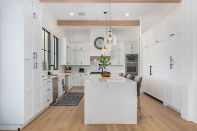 Scottsdale Kitchen Remodel Warm Wood Exposed Beams with Island